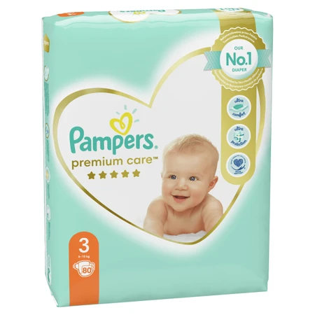 Подгузники Pampers Premium Care Midi 6-10 кг 80 шт: цены и характеристики