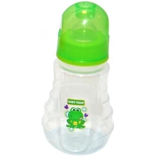 Пляшечка Baby Team 1405 з силіконовою соскою, 150 мл