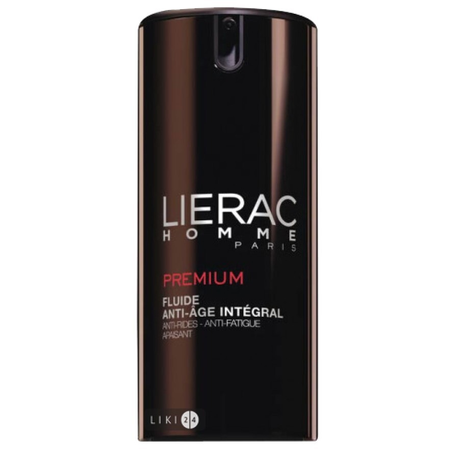 Флюїд Lierac Homme Premium для чоловіків антивіковий, 40 мл: ціни та характеристики