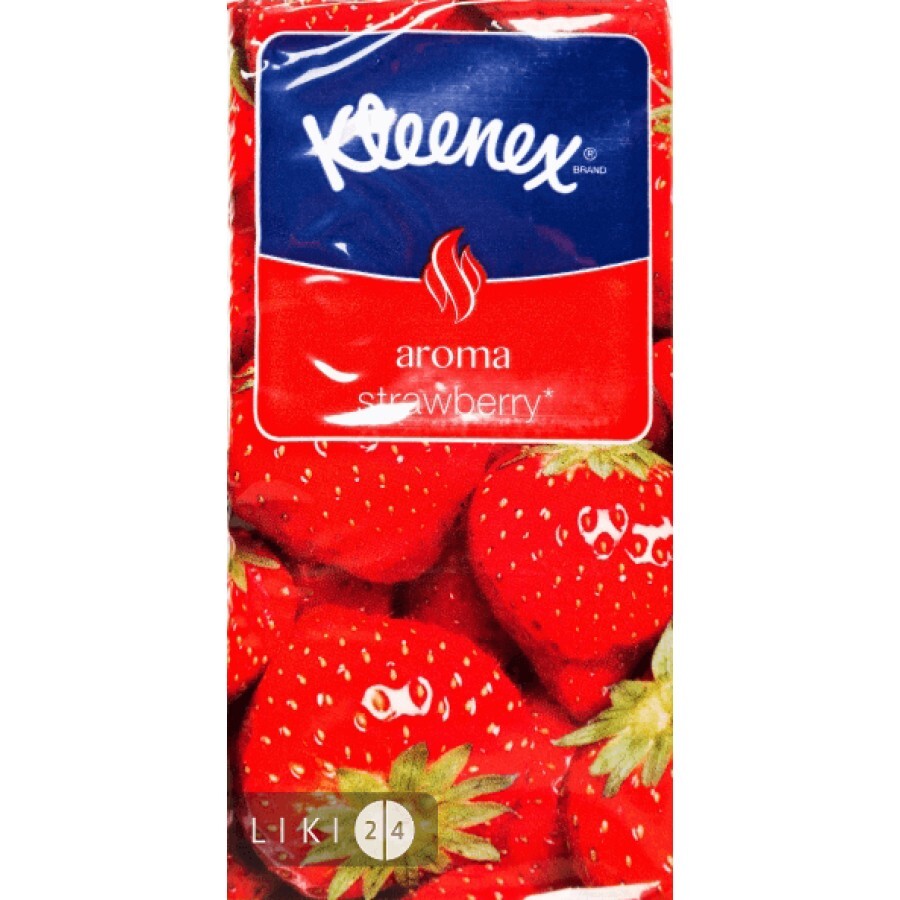 Платки Kleenex Aroma Клубника №10: цены и характеристики