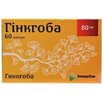 Гінкгоба капс. 80 мг блістер №60: ціни та характеристики