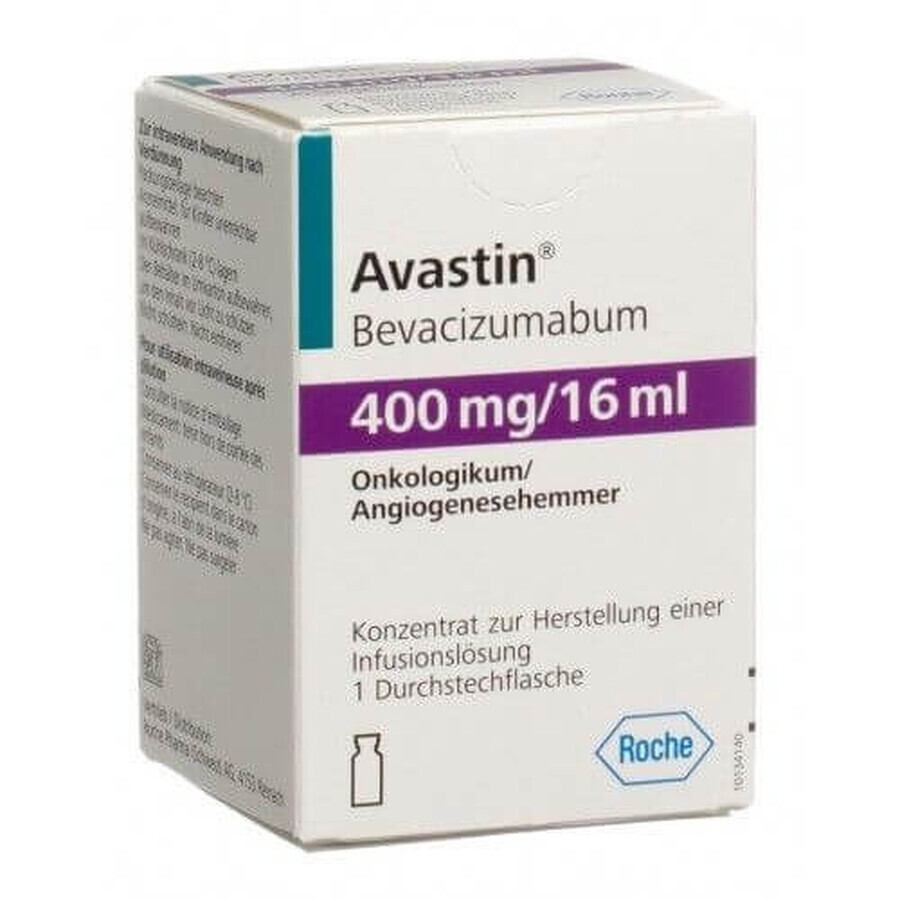 Авастин конц. д/р-ра д/инф. 400 мг/16 мл фл.: цены и характеристики