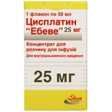 Цисплатин 25 мг концентрат для раствора для инфузий флакон, 50 мл