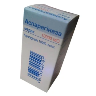 Аспарагиназа 10000 медак пор. д/р-ра д/ин. 10000 МЕ фл. №5