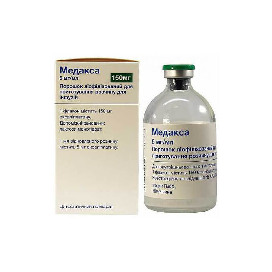 Медакса пор. лиофил. д/п р-ра д/инф. 150 мг фл.: цены и характеристики