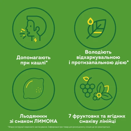 Доктор мом рослинні пастилки від кашлю пастилки смоктальні, зі смаком лимону №20: ціни та характеристики