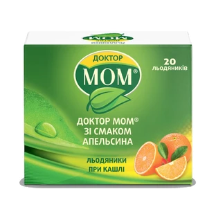 Доктор Мом растительные пастилки от кашля пастилки д/расс., со вкусом апельсина №20
