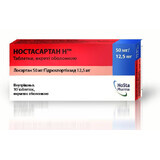 Ностасартан h табл. п/о 62,5 мг блистер №30