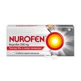 Нурофєн таблетки в/о 200 мг 6 шт, полегшує біль та знижує температуру