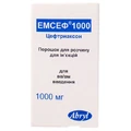 Емсеф пор. д/п ін. р-ну 1000 мг фл.