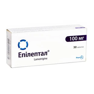 Епілептал табл. 100 мг блістер №30