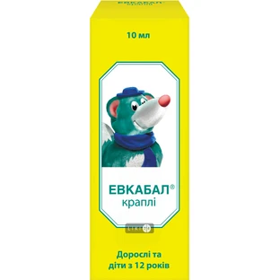 Евкабал краплі крап. 0,1 % фл. 10 мл