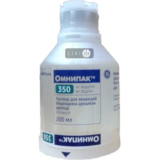 Омнипак р-р д/ин. 350 мг йода/мл фл. 200 мл №10