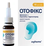 Отофікс крап. вуш., р-н 16,65 г фл. 15 мл: ціни та характеристики