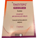 Паклітеро конц. д/р-ну д/інф. 300 мг фл. 50 мл