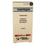 Памиредин лиофил. д/р-ра д/инф 90 мг фл.: цены и характеристики