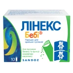 Лінекс Бебі пор. д/орал. сусп. 1000000000 ОД /пакет 1,5 г №10: ціни та характеристики