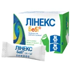 Лінекс Бебі пор. д/орал. сусп. 1000000000 ОД /пакет 1,5 г №10: ціни та характеристики