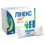 Лінекс Бебі пор. д/орал. сусп. 1000000000 ОД /пакет 1,5 г №10: ціни та характеристики