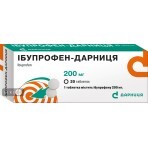 Ібупрофен-Дарниця табл. 200 мг контурн. чарунк. уп. №20: ціни та характеристики