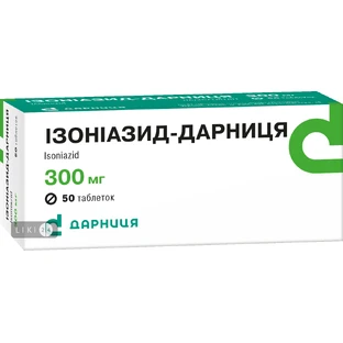 Ізоніазид-Дарниця табл. 300 мг №50 (рецептурний препарат)