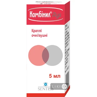 Комбинил Дуо кап. глаз./уш. фл. 5 мл, с пробкой-капельн. и крышк.