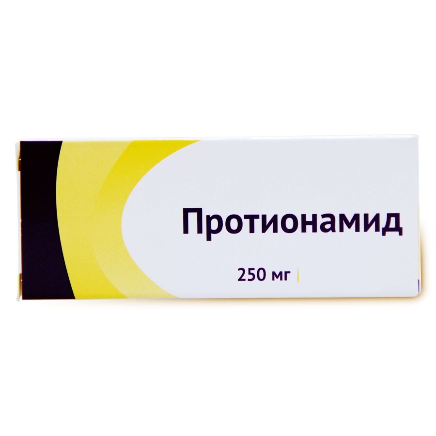 Протіонамід табл. в/о 250 мг блістер №100: ціни та характеристики