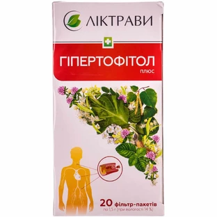 Фіточай Ліктрави Гіпертофітол плюс фільтр-пакет 1.5 г 20 шт