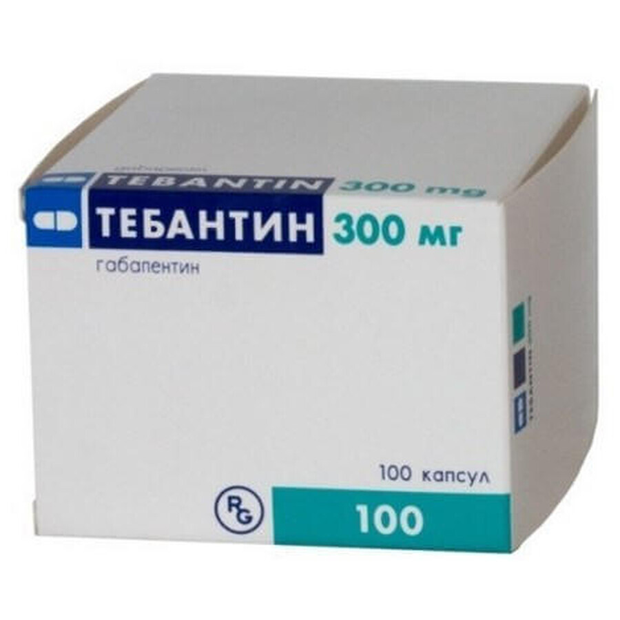 Тебантин капс. 300 мг блистер №100: цены и характеристики