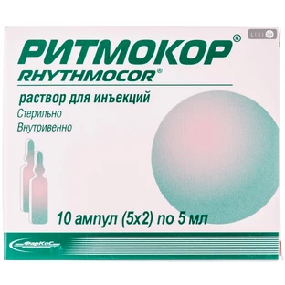 Ритмокор р-р д/ин. амп. 5 мл №10