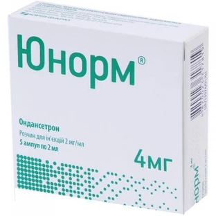 Юнорм р-н д/ін. 2 мг/мл амп. 2 мл, в пачці №5