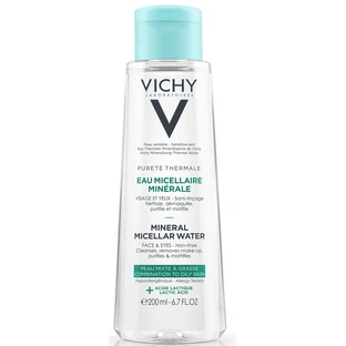 Мицеллярная вода Vichy Purete Thermale для жирной и комбинированной кожи лица и глаз 200 мл