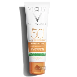 Крем Vichy Capital Soleil солнцезащитный матирующий 3 в 1 для жирной проблемной кожи SPF50, 50 мл