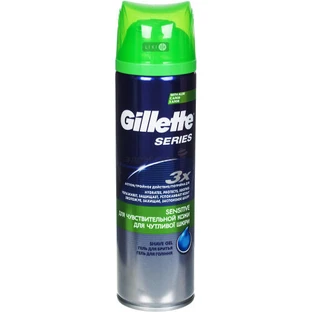 Гель для гоління Gillette Series Sensitive Skin для чутливої шкіри 200 мл