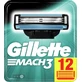 Сменные картриджи для бритья Gillette Mach3 мужские 12 шт
