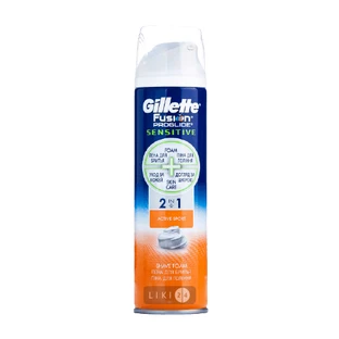 Піна для гоління Gillette Fusion ProGlide Sensitive Active Sport Для чутливої шкіри 250 мл