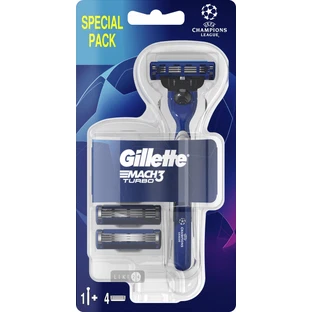 Станок для бритья Gillette Mach3 мужской с 4 cменными картриджами