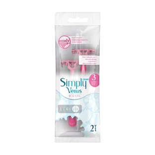 Одноразовые станки для бритья Simply Venus 3 Basic женские 2 шт