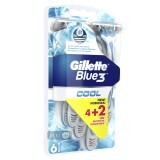 Одноразовые станки для бритья Gillette Blue 3 Cool мужские 6 шт