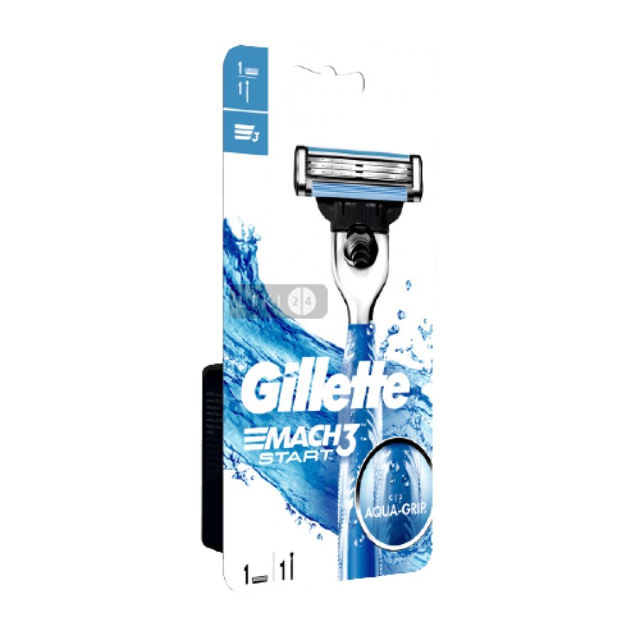 Станок для гоління Gillette Mach 3 Start чоловічий з 1 змінним картриджем: ціни та характеристики