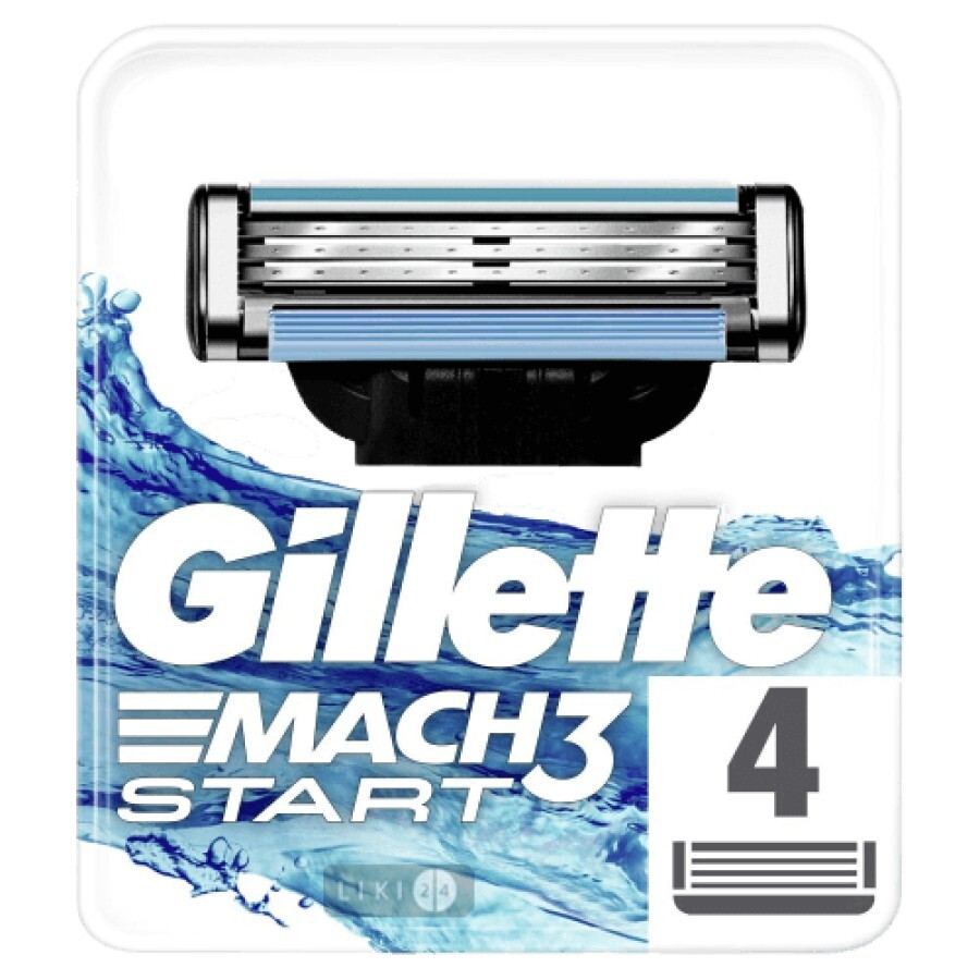 Змінні картриджі для гоління Gillette Mach 3 Start чоловічі 4 шт: ціни та характеристики