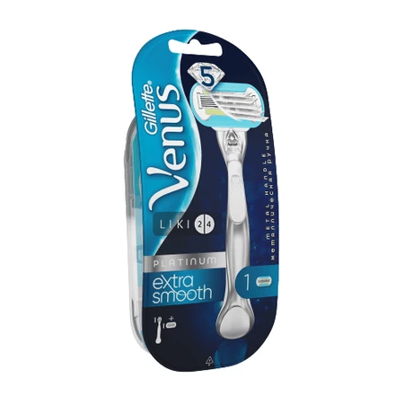 Станок для гоління Venus Platinum Extra Smooth жіночий з 1 змінним картриджем: ціни та характеристики