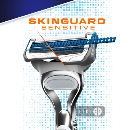 Станок для гоління Gillette SkinGuard Sensitive чоловічий з 2 змінними картриджами: ціни та характеристики