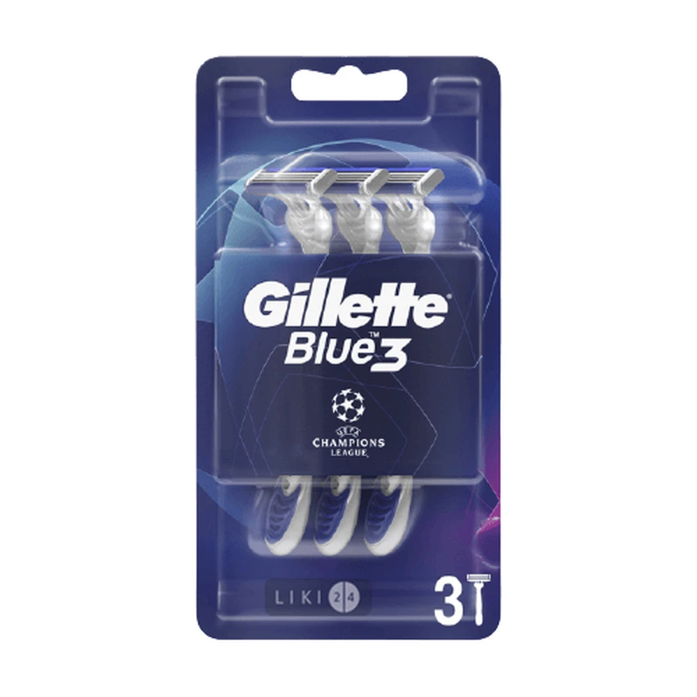 Одноразові станки для гоління Gillette Blue 3 Comfort чоловічі 3 шт: ціни та характеристики
