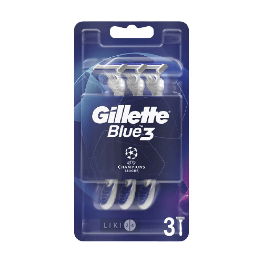 Одноразові станки для гоління Gillette Blue 3 Comfort чоловічі 3 шт: ціни та характеристики