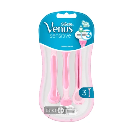 Одноразові станки для гоління Venus Smooth Sensitive жіночі 3 шт: ціни та характеристики
