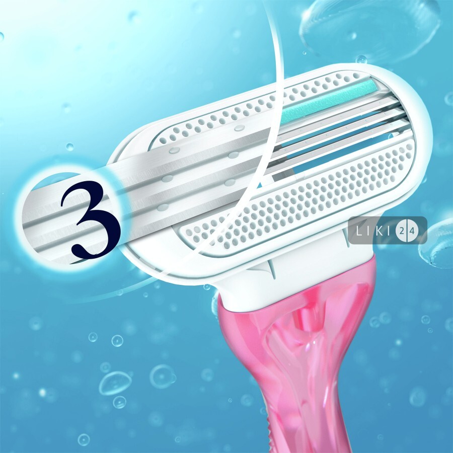 Одноразові станки для гоління Venus Smooth Sensitive жіночі 3 шт: ціни та характеристики