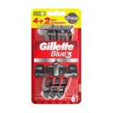 Одноразові станки для гоління Gillette Blue 3 Red Nitro чоловічі 6 шт
