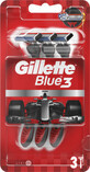 Одноразовые станки для бритья Gillette Blue 3 Red Nitro мужские 3 шт