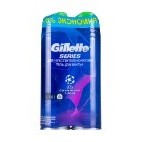Гель для бритья Gillette Series Sensitive Skin для чувствительной кожи 200 мл х 2 шт